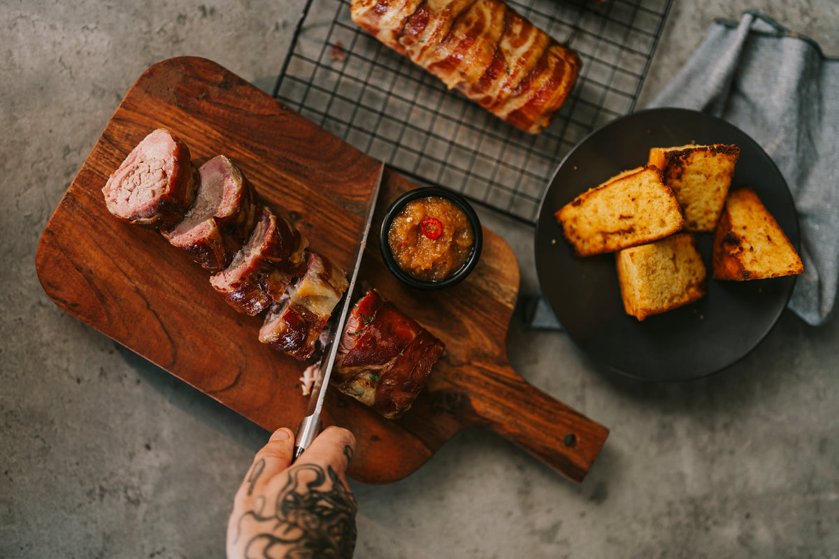 Bacon-Wrapped Pork Collar 600G